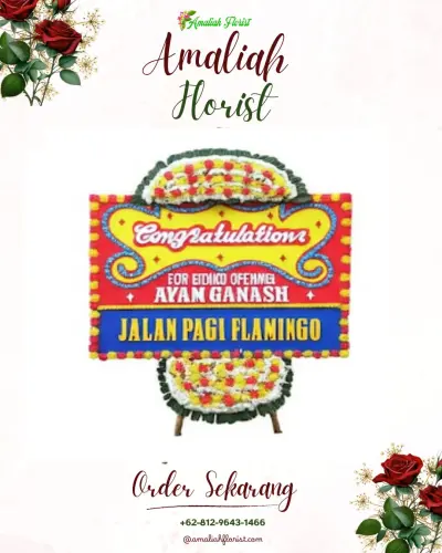 Bunga Papan Congratulation di Lewuoguru Idanoi